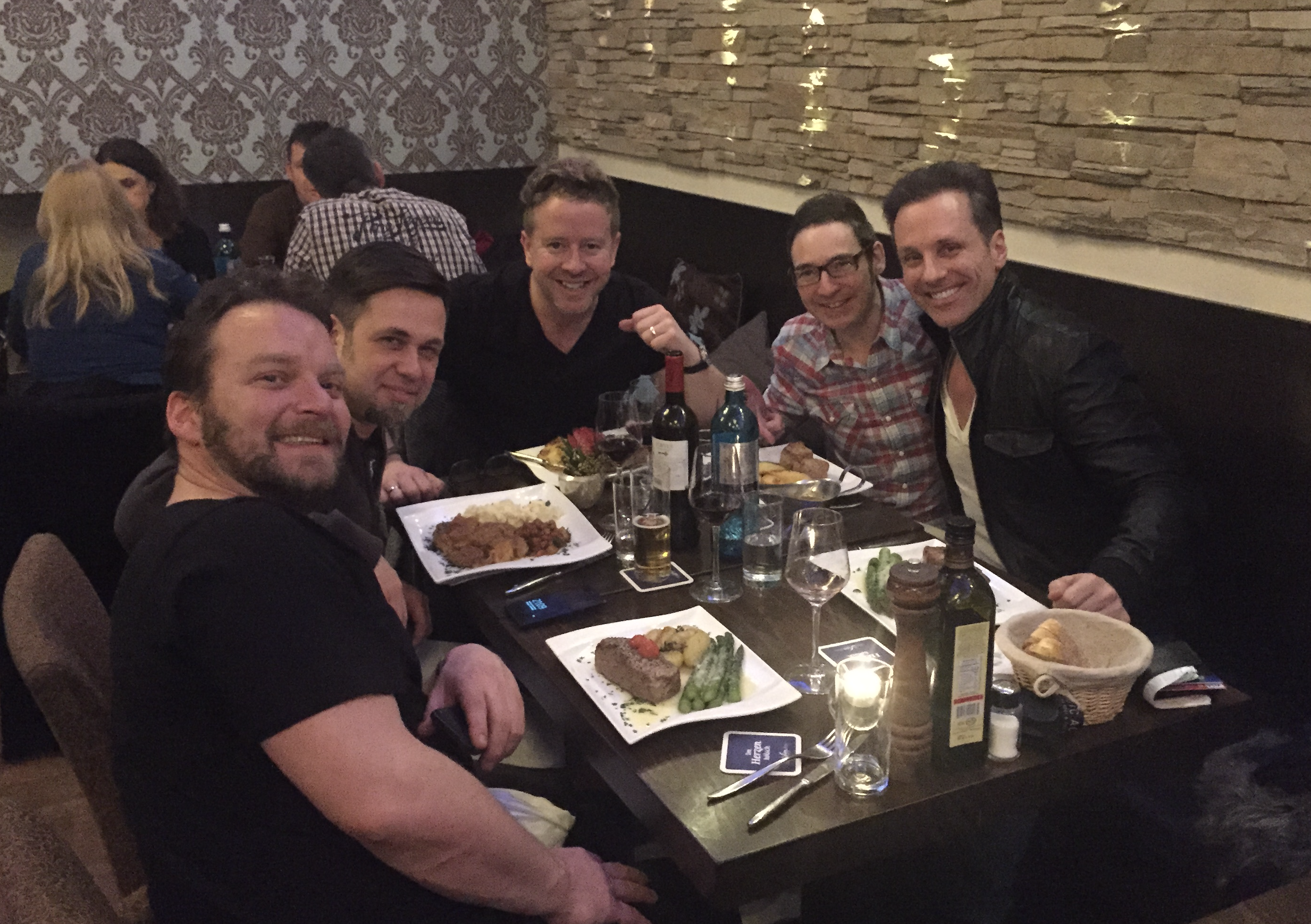 Mit Robbie Williams Band